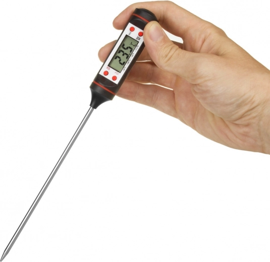 Aiškus LCD ekranas ir 0,1 °C žingsnis