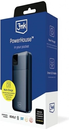 Multi‑Charge: charge up to 3 devices simultaneously