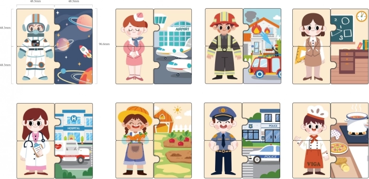 Learning about jobs through play