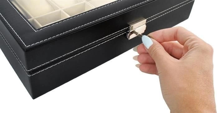 Užrakinamas dangtis saugiam nešiojimui