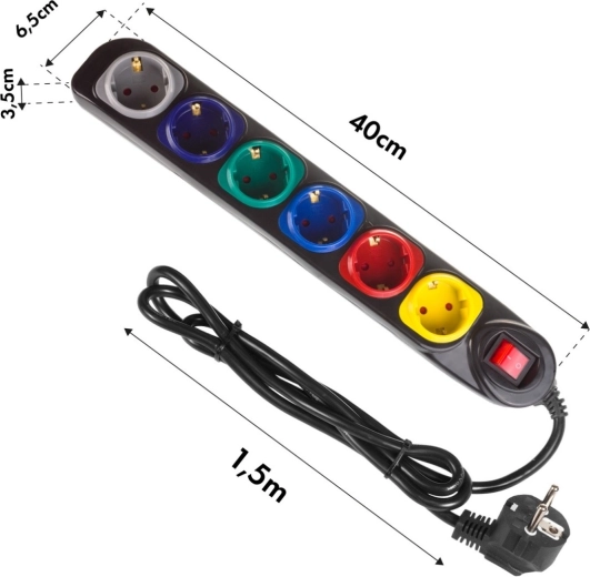 Apšviestas pagrindinis jungiklis