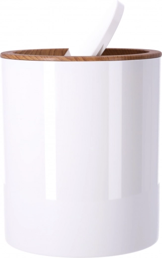 Šiukšliadėžė su svyruojančiu dangčiu didesnei higienai