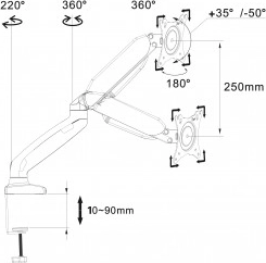 Ergonomic workplace arrangement