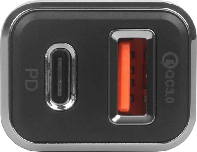 Dviguba išvestis USB‑C + USB‑A