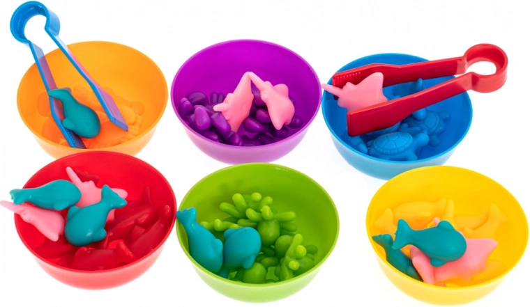 Spalvų rūšiavimas ir skaičiavimas