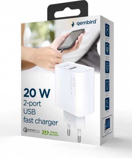 USB PD ir QC 3.0 palaikymas