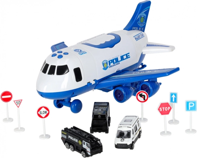 Pilna policinė įranga, įskaitant ženklus