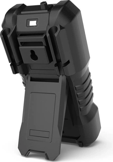 Ergonomic design with flashlight and stand