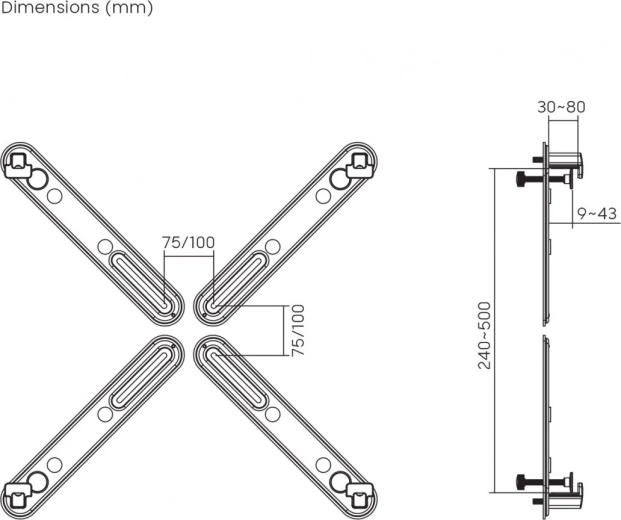 Universal No-VESA Mounting