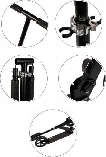 Grows with the rider: adjustable height 95–105 cm