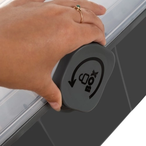 Saugus užrakinamas dangtis ir tvirtas užraktas