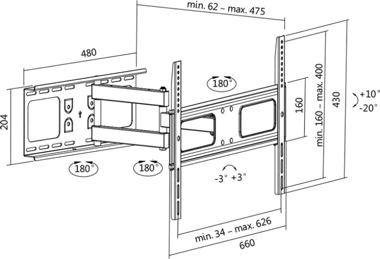 Full range of motion for the perfect angle