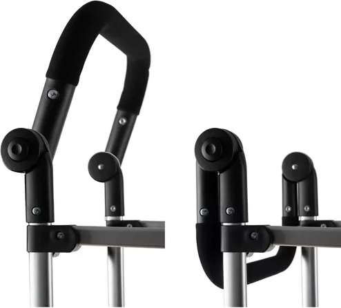 Sulankstomas rėmas ir reguliuojamo aukščio rankena