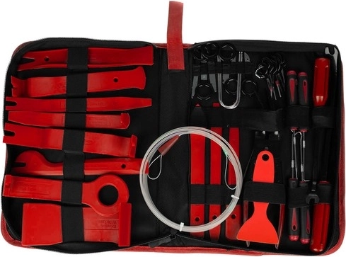 Pilnas 40 dalių rinkinys tvirtame dėkle