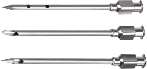 Tris nerūdijančio plieno adatos skirtingiems marinatams