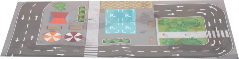 Žaidimų kilimėlis su miestu komplekte