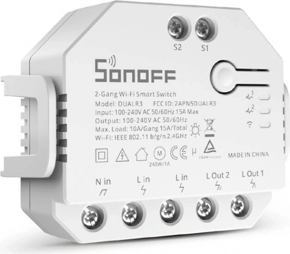 Two channels for lights and blinds