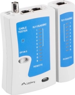 Universal testing for RJ-45, RJ-11/RJ-12, and coax