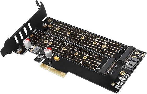 Two M.2 interfaces in one adapter