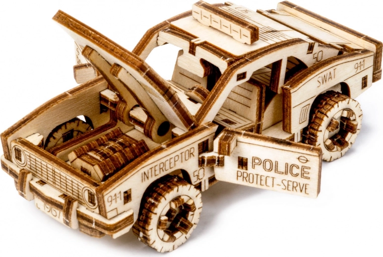 Realistic police car details