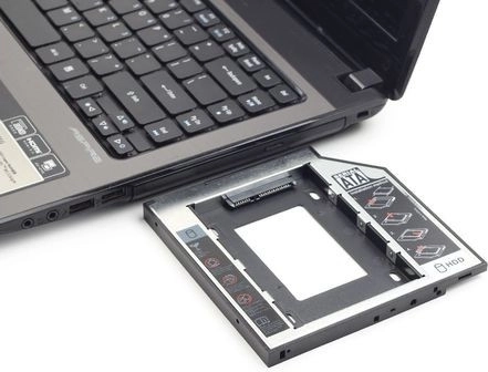 Easy installation in place of the optical drive