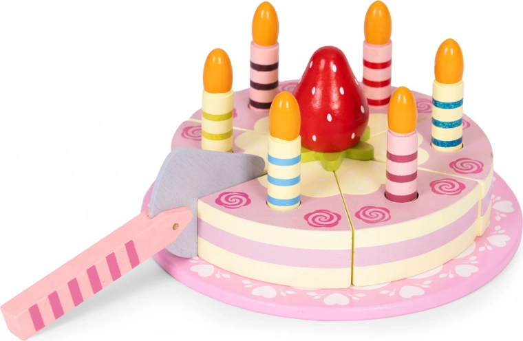 Candles and strawberry for party magic