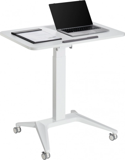 Mobile work surface on casters