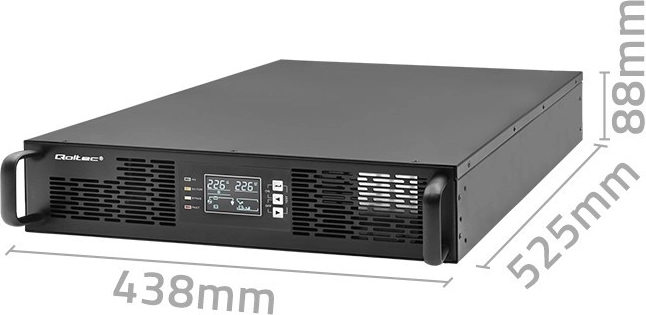 Clear LCD panel and rack form factor