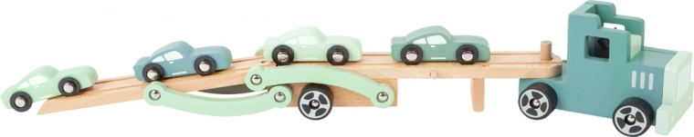 Folding two-level deck