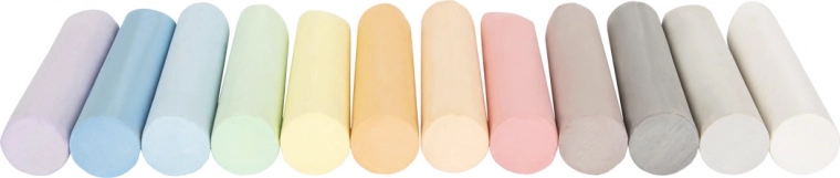 Wide palette of pastel colors