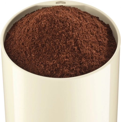 Capacity for 75 g of coffee beans
