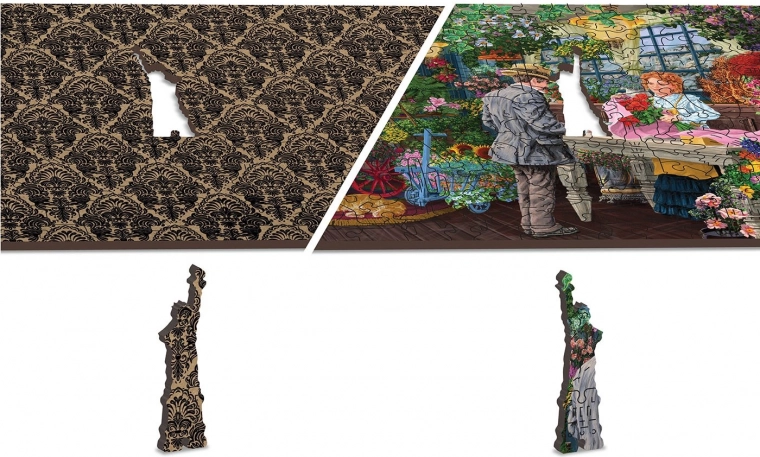 Two puzzles in one: double-sided 2-in-1