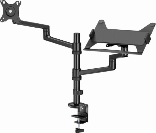 Solid mounting and a tidy desk