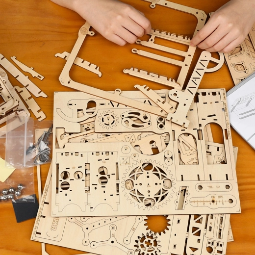 Precise parts from laser-cut wood