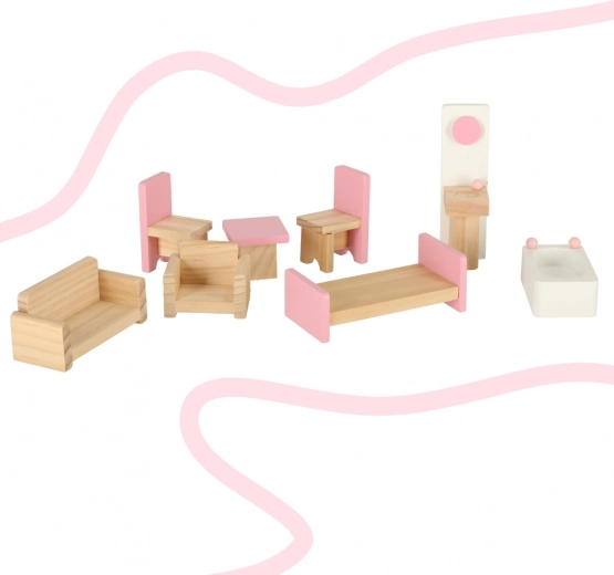 Pilnas baldų rinkinys iškartiniam žaidimui