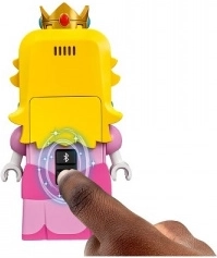 Interactive LEGO Peach figure with display and sounds