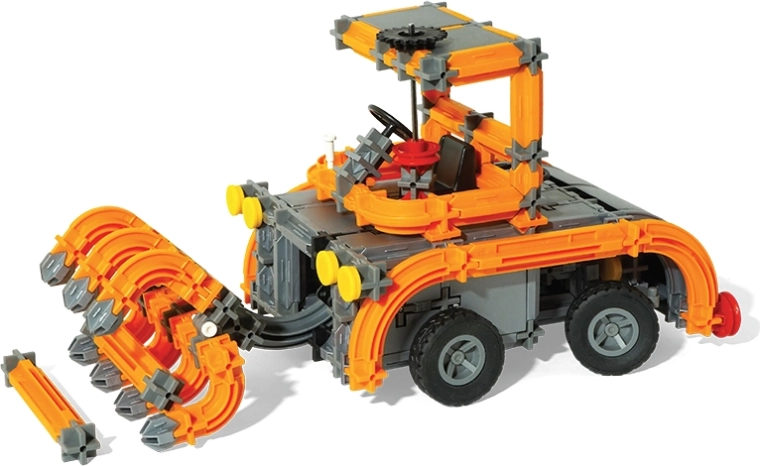 Funkcinis krautuvas su atidaromu griebtuvu