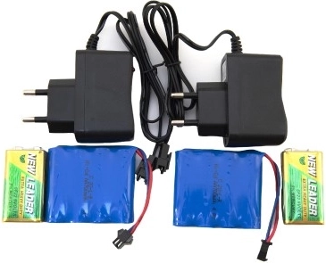 Įkraunamos akupakės ir baterijos komplekte