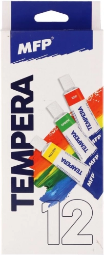 12 ryškių, lengvai maišomų atspalvių