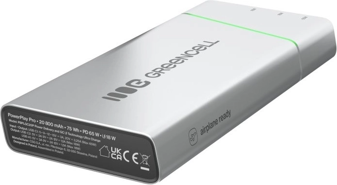 Fast charging up to 65 W for laptops and phones