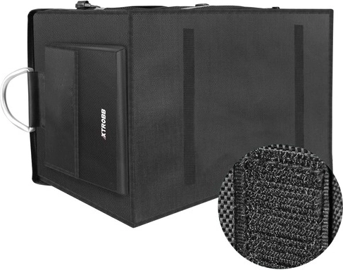 Sutvirtintas dugnas ir dangtis su lipnia juosta