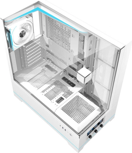Modern design with transparent panel