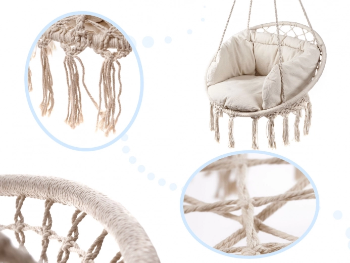 Stilingas macramé dizainas