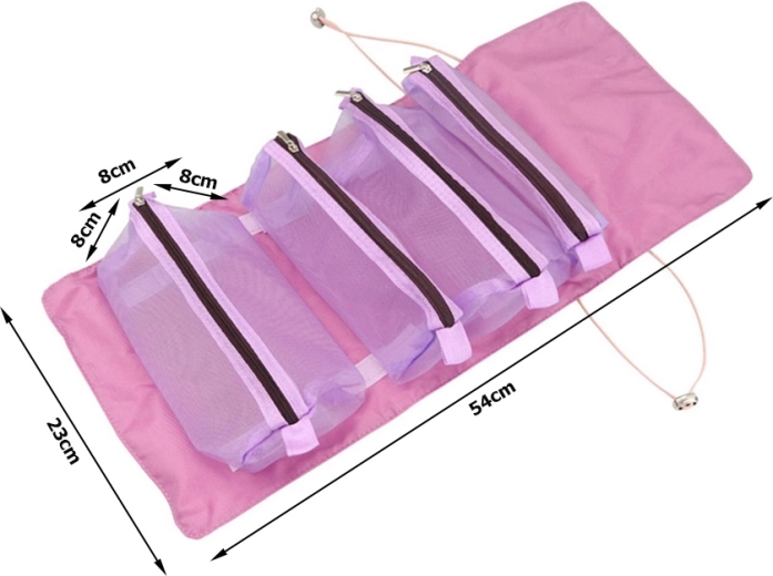 Keturios išimamos kišenės su užtrauktuku