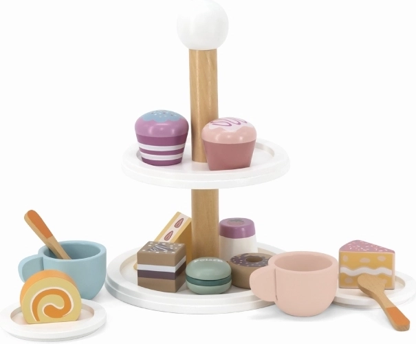 Complete set of tableware and desserts