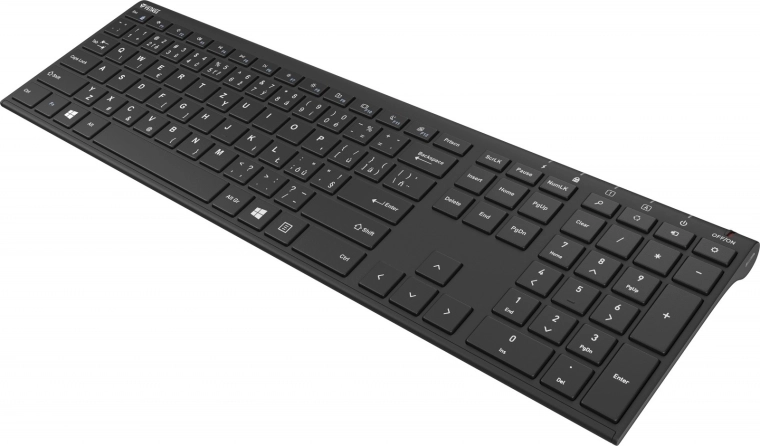 Full-size layout with numeric keypad
