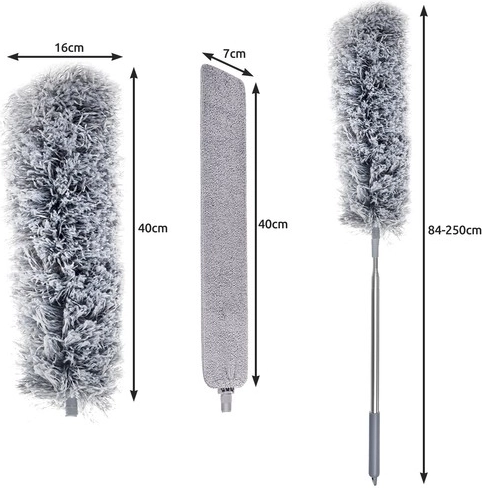 Lankstus teleskopinis dulkių šepetys