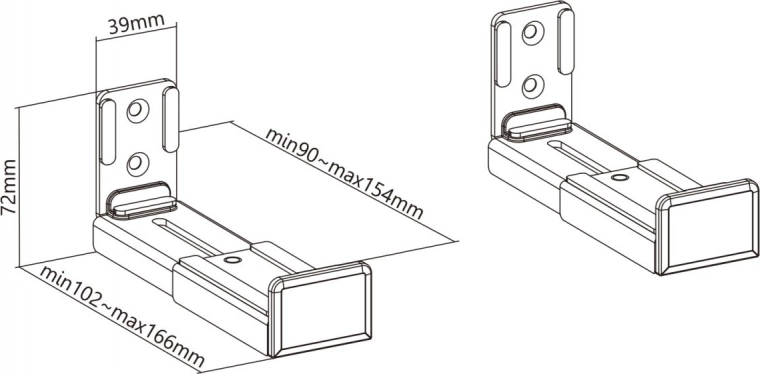 Reguliuojamas 9–15,4 cm gylis