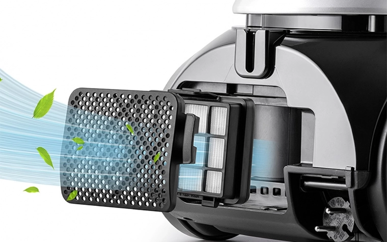 Galinga siurbimo trauka ir efektyvi HEPA 12 filtracija