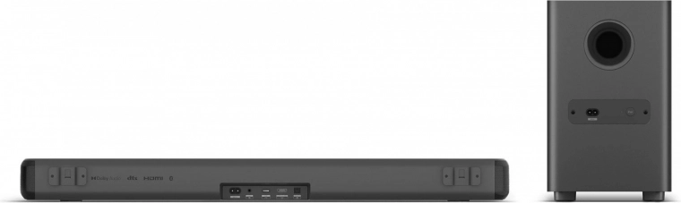 Deep bass thanks to the 2.1 wireless subwoofer